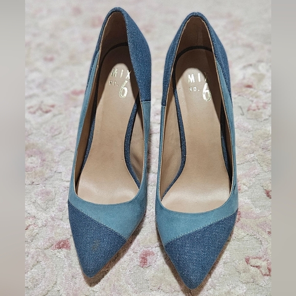 πDenim Pointed Stiletto Heelsπ - Picture 3 of 8